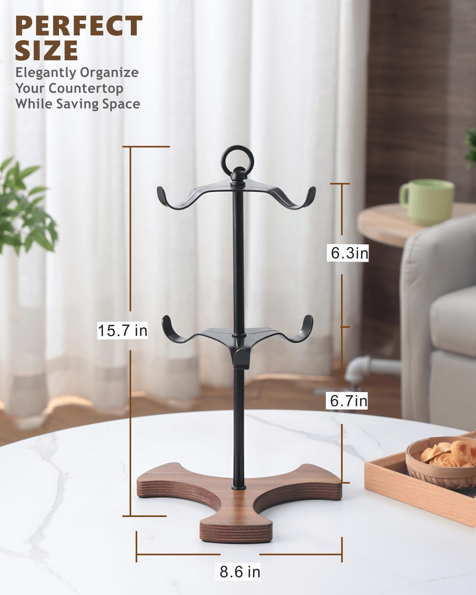 Ouseen Mug Holder Tree doubles as a versatile small-item organizer