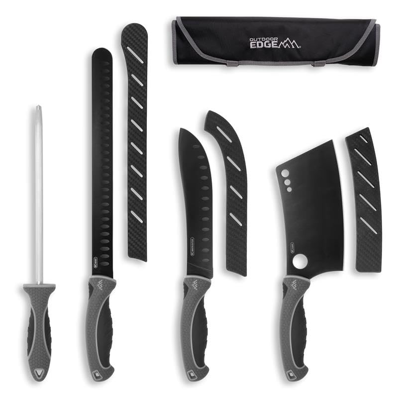 OUTDOOR EDGE ErgoMax cleaver 7.25-inch for clean, controlled chopping.