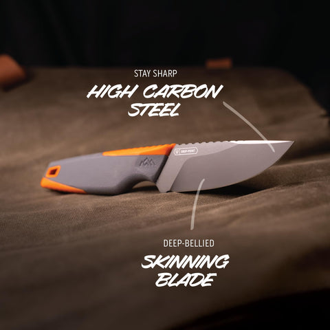 OUTDOOR EDGE VANTEX ergonomic handle provides secure, comfortable grip