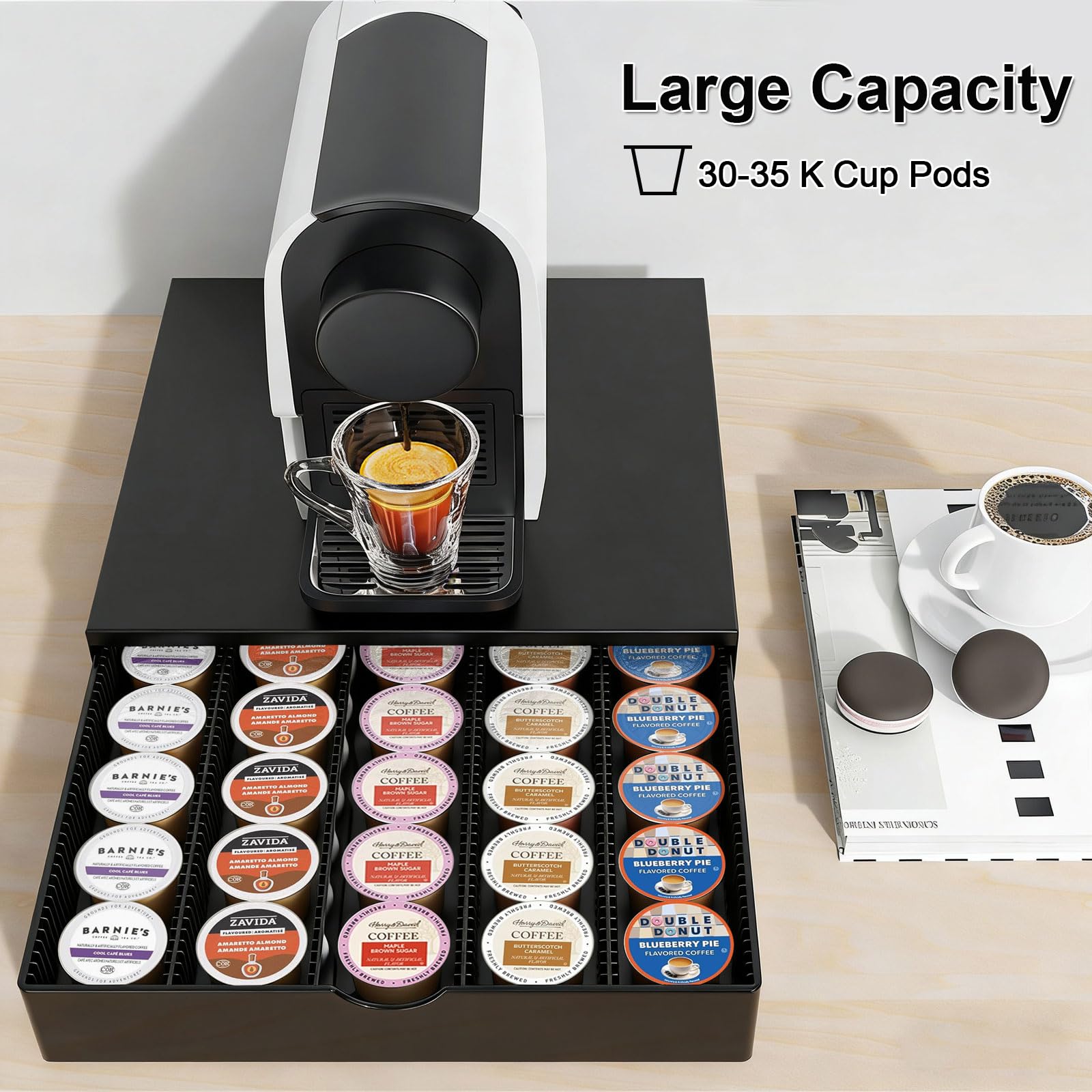 OUTIOE easy-clean surface allows quick maintenance after busy mornings.
