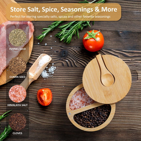 Outnili built-in spoon helps precise seasoning and hygiene.