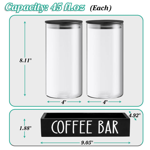 OUTNILI gift-ready coffee canister set ideal for housewarmings or Mother’s Day