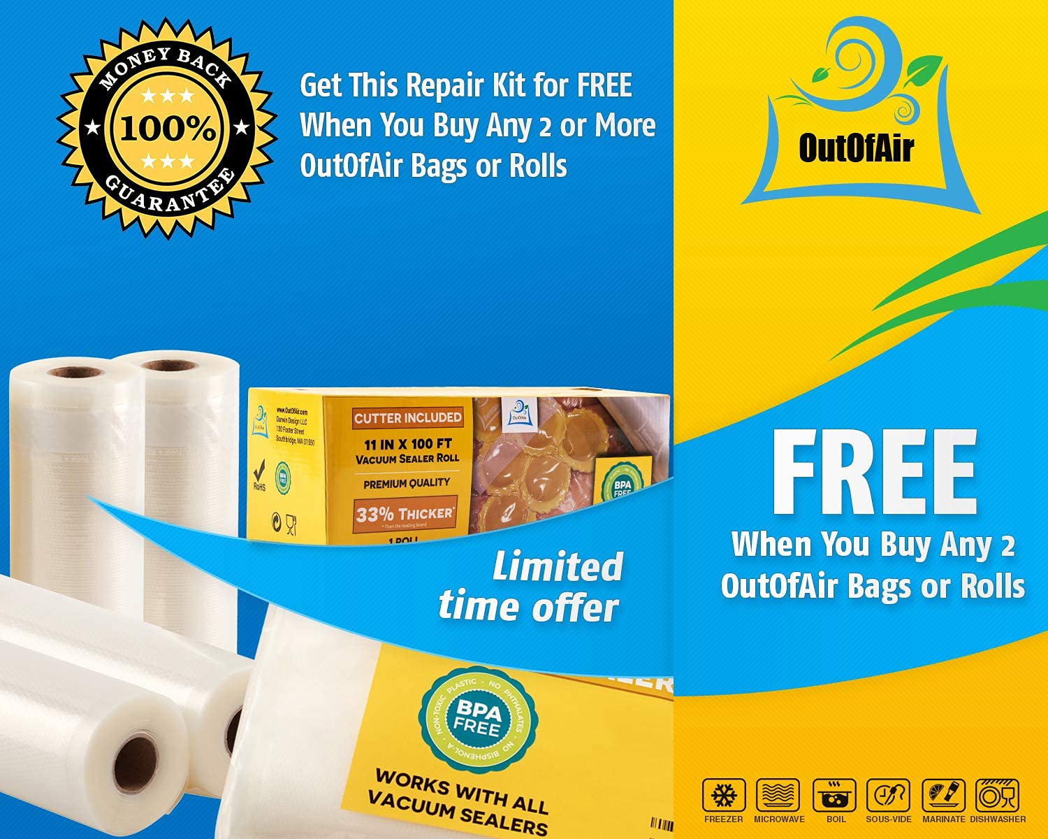 OutOfAir repair kit v2200-series compatibility expands repair options