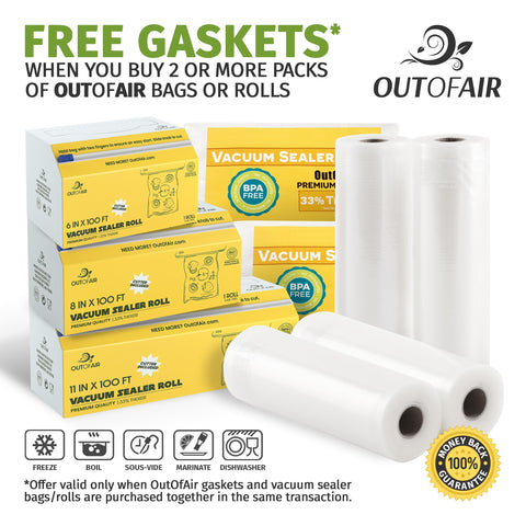 OutOfAir sous vide ready bags for precise cooking prep