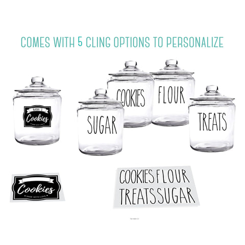 OUTSHINE cookie jar cling for personalized gift and labeling.
