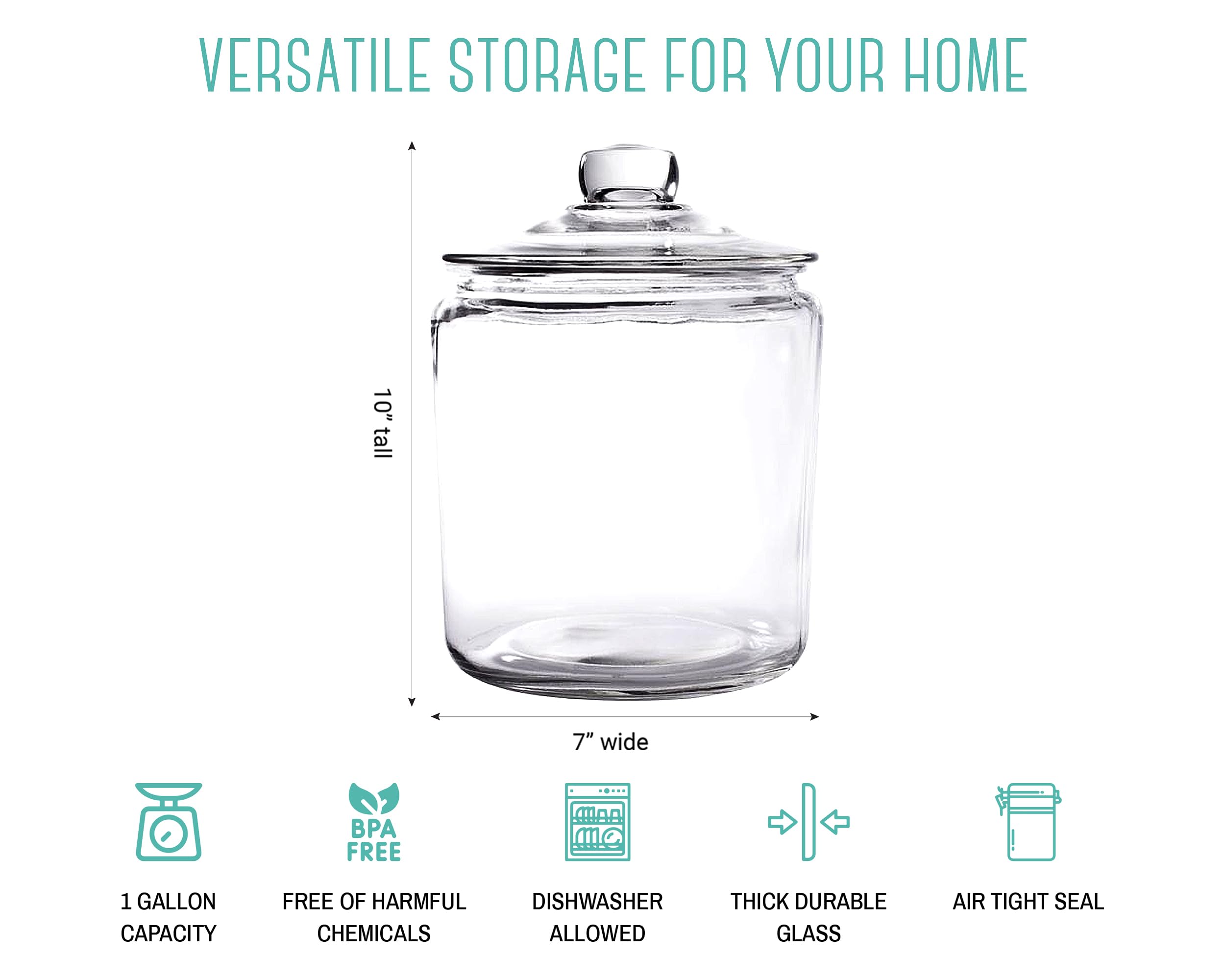 OUTSHINE labeled storage for flour, sugar, cookies, and treats aids quick identification.