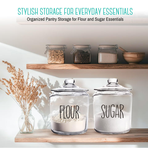 OUTSHINE sleek kitchen storage jar enhances countertop decor.