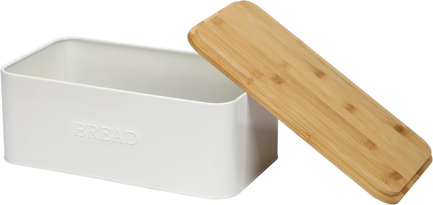 Outshine bread box on the counter highlights clutter-free, stylish space