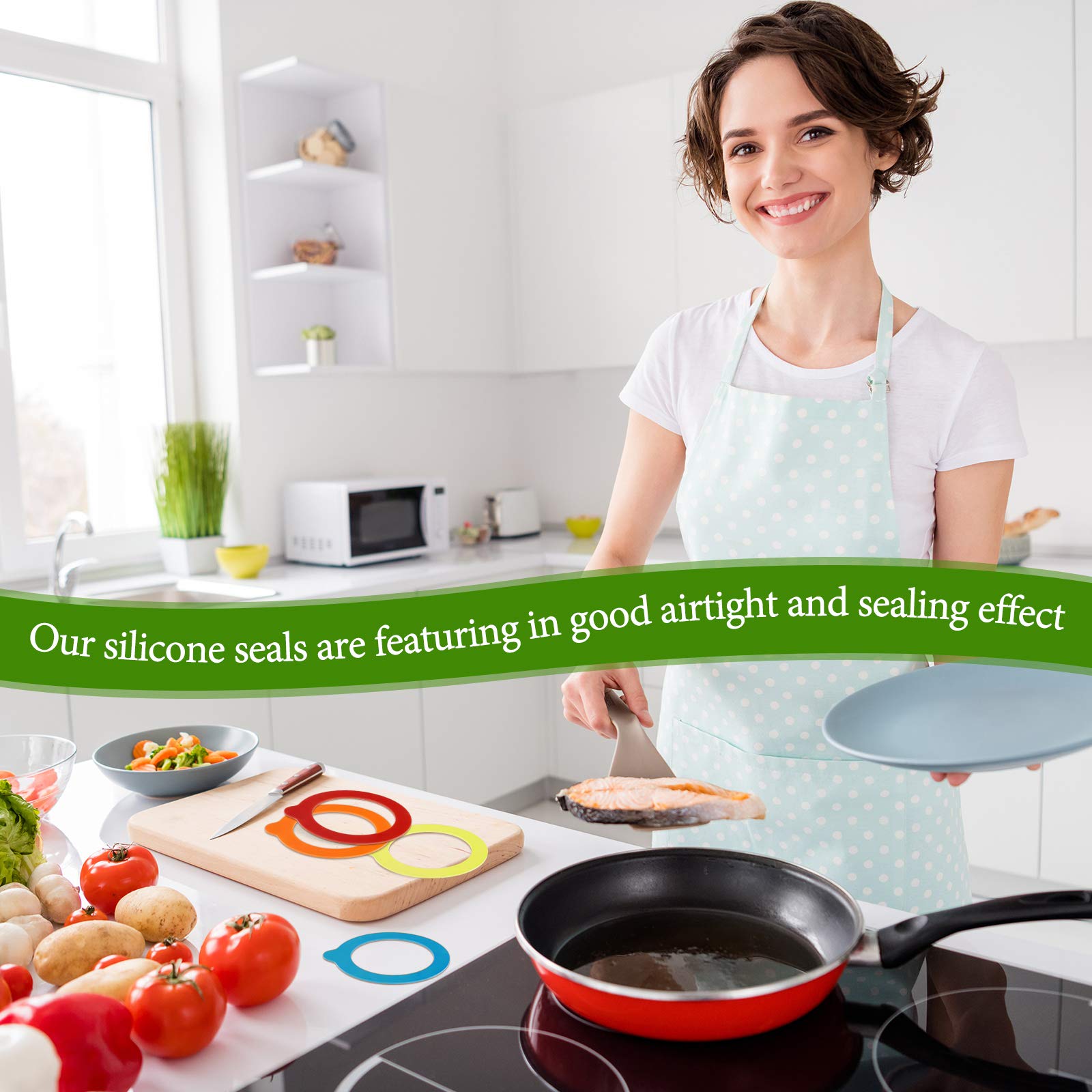 Outus silicone gasket for regular mouth jars ensures easy reuse and cleanup.