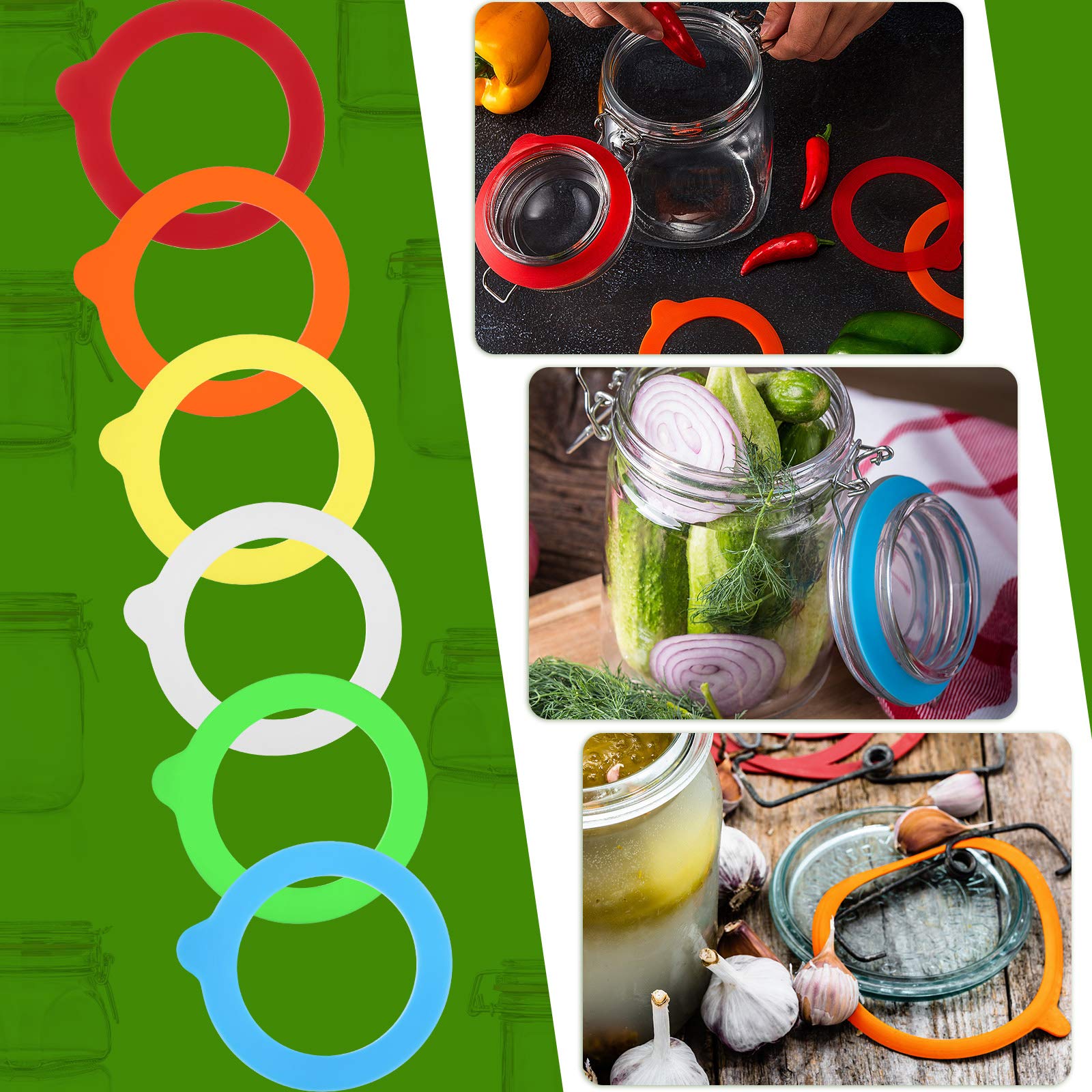Outus transparent silicone gasket shows clear sealing for visible contents.