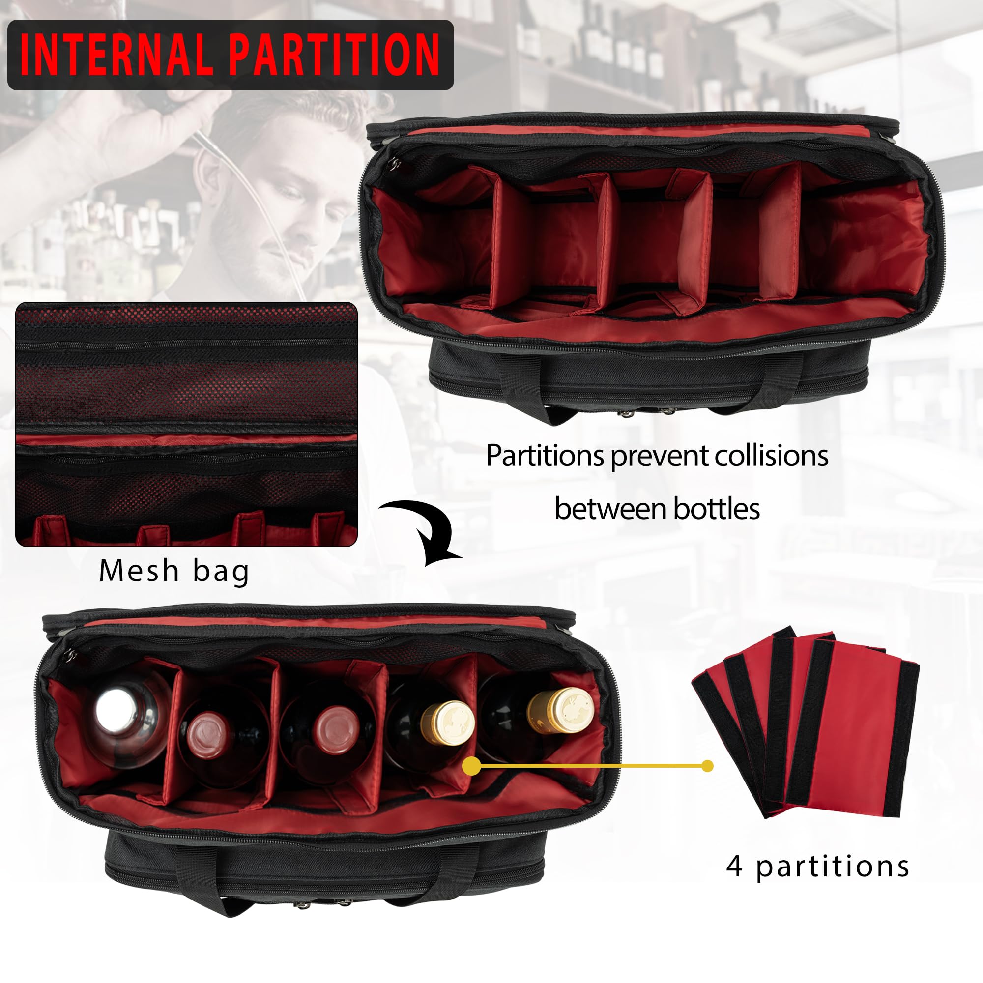 OUUTMEE front pocket with multiple organizers keeps accessories within reach.