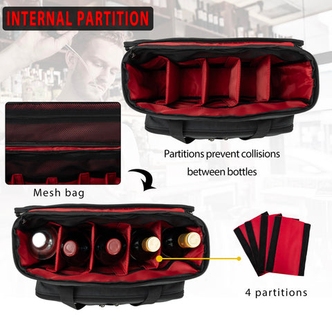 OUUTMEE front pocket with multiple organizers keeps accessories within reach.