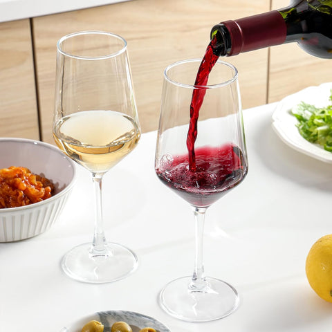 OUWO red and white wine glasses set for versatile tasting