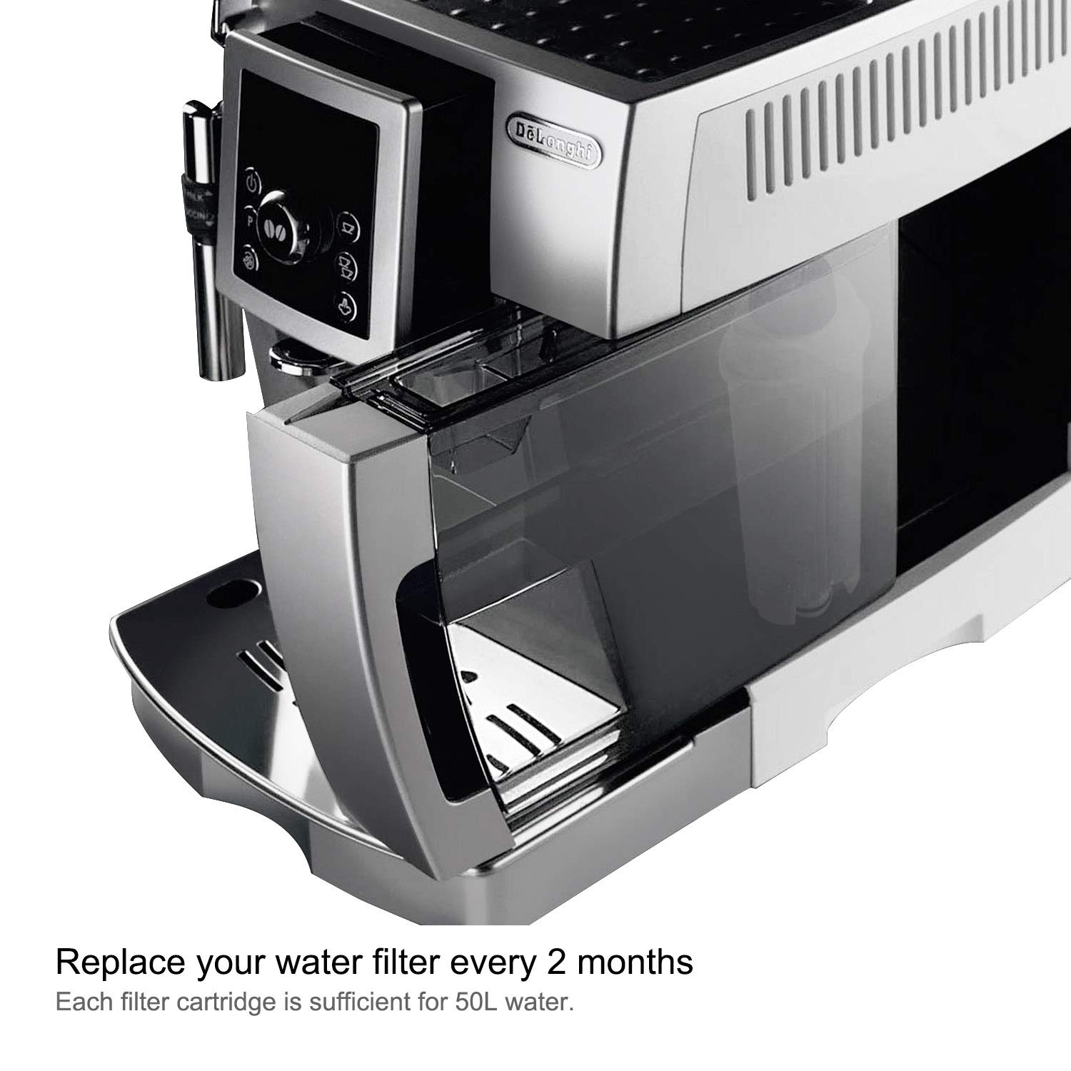 Activated carbon and ion-exchange filtration action by DLSC002.