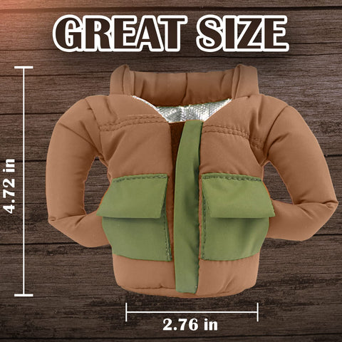 OUYOOLE Drinkware Jacket shows double insulation for cold beverages and dry hands.