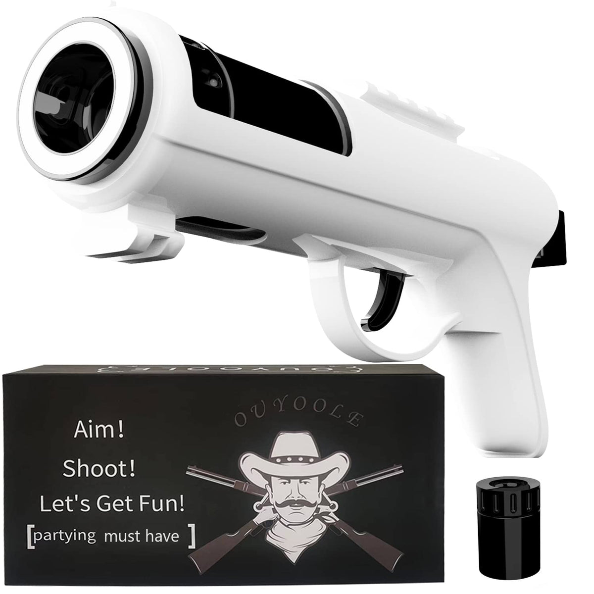 OUYOOLE shot gun with two cartridges for quick, fun party beverage games.