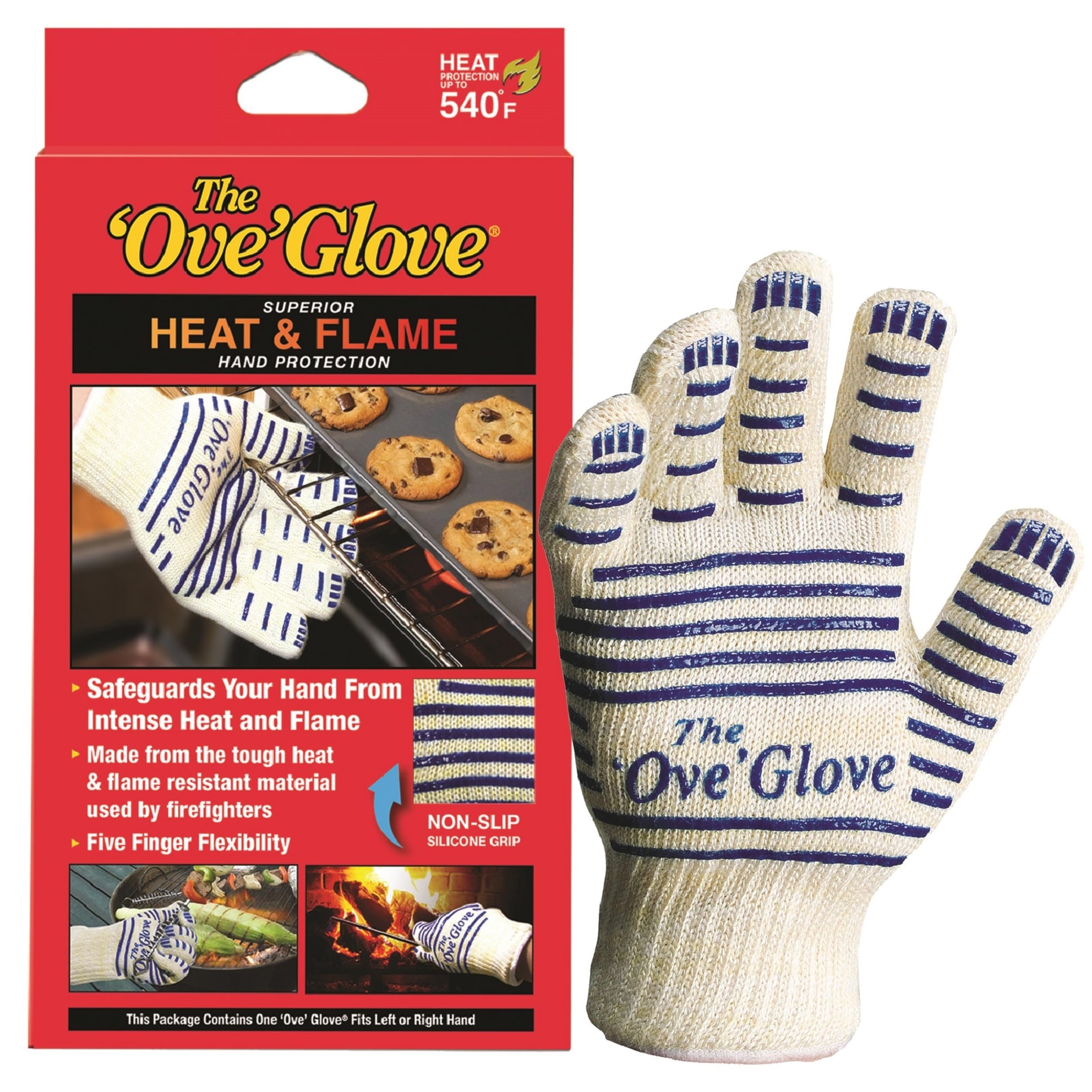 Ove Glove interior soft doubleknit cotton offers comfortable grip.