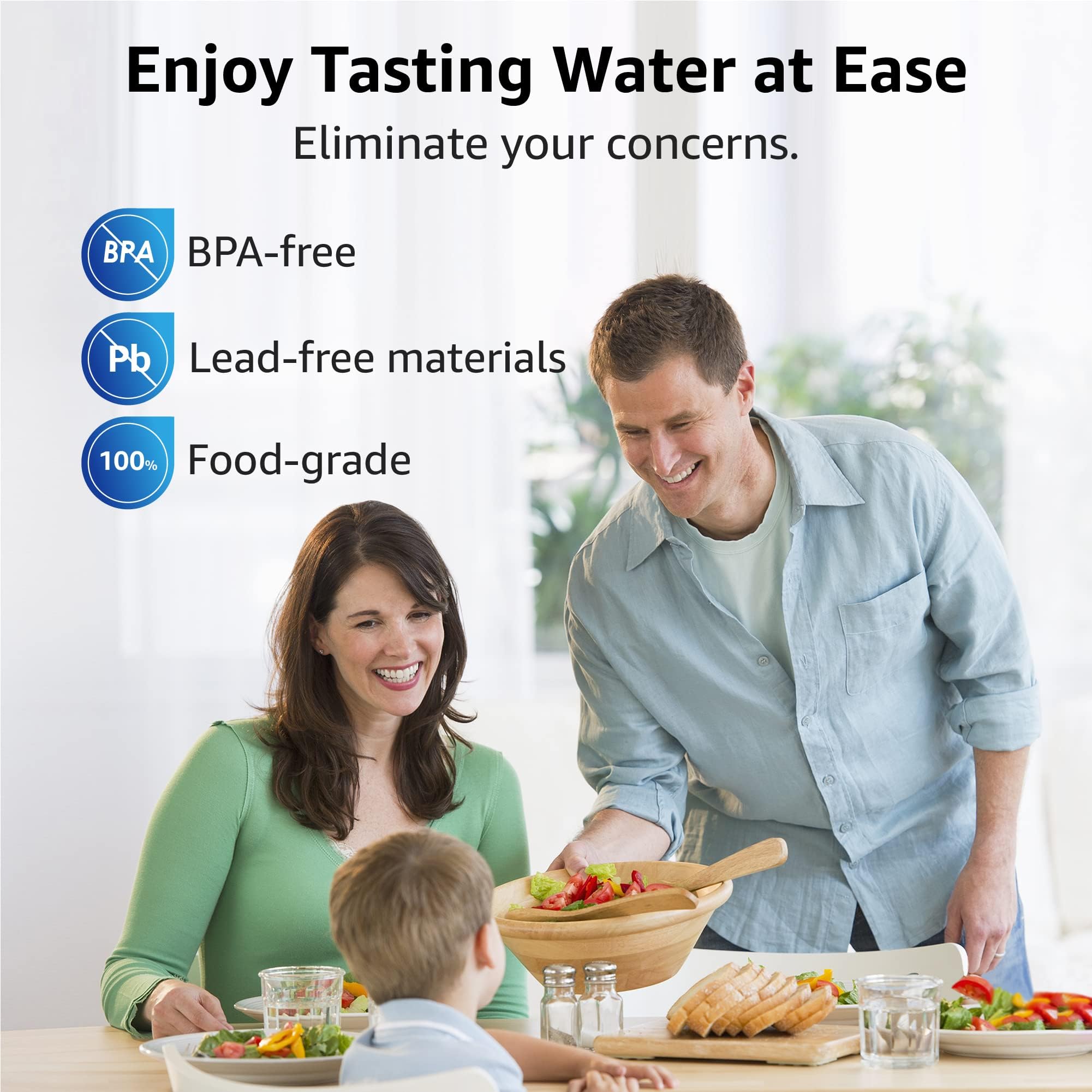 Overbest Mavea 10171019 filter reduces chlorine for fresher water