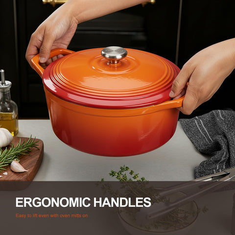 Overmont Dutch Oven showing even heat distribution and long-lasting heat retention