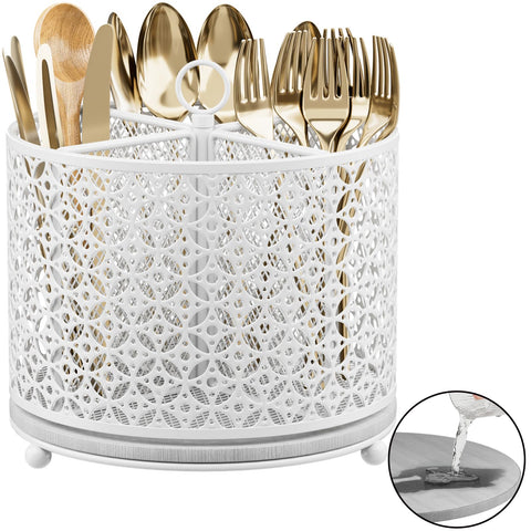 OVICAR 360° rotating utensil holder dries utensils quickly with the diatomite pad.