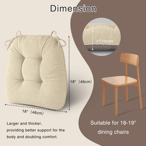 OVOV chair cushion top detail shows plush padding and a soft inviting feel
