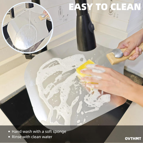OVTHMT aluminum paddle for rust resistant transfer of pizzas