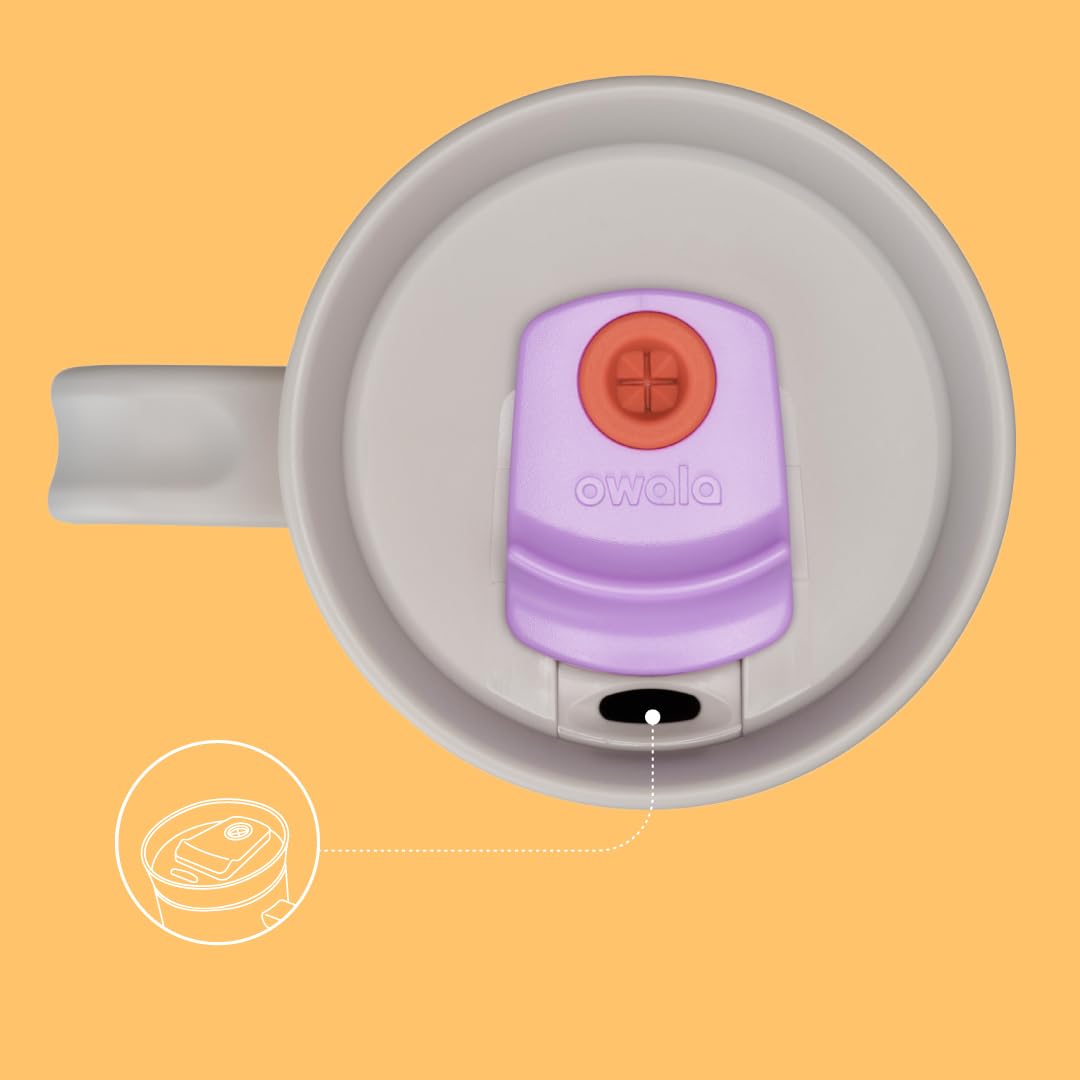 Owala BPA-free lid ensures safe sipping experience.
