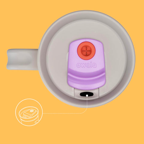 Owala BPA-free lid ensures safe sipping experience.
