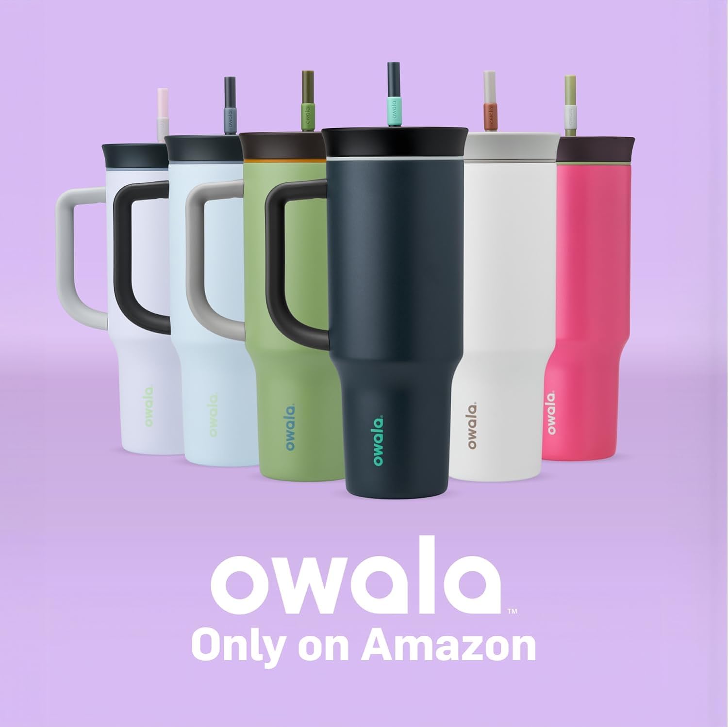 Owala dishwasher-safe lid with hand-washable cup.