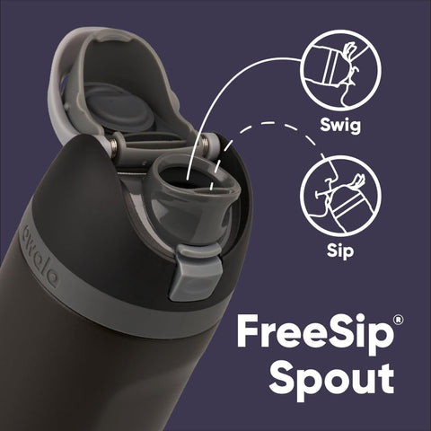Owala Marvel FreeSip bottle with straw lid for easy sipping during workouts