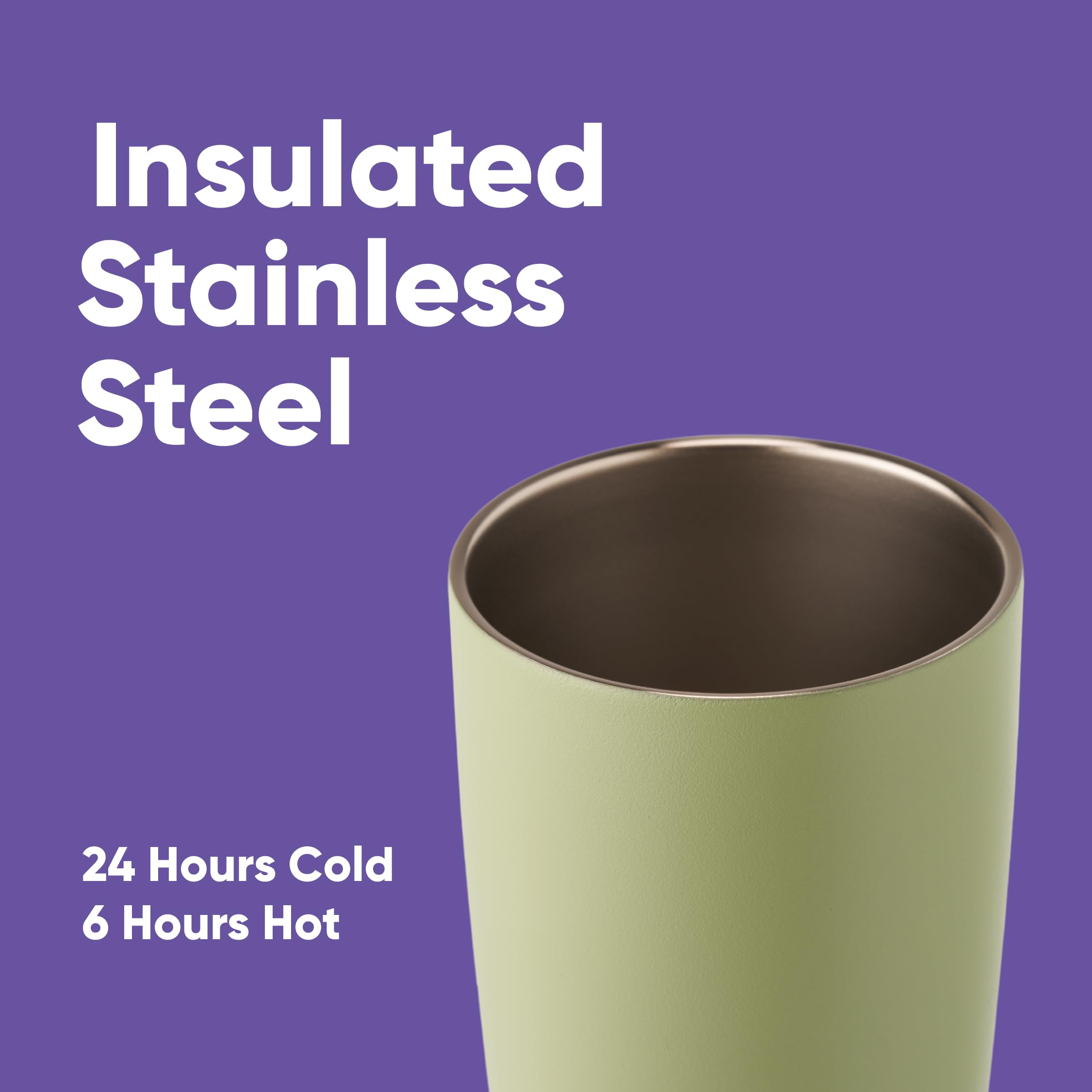 Owala SmoothSip double wall insulation keeps beverages hot or cold