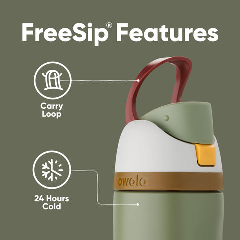 Built in straw on the Owala FreeSip bottle for easy sipping during workouts.
