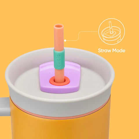 Owala wide opening makes ice addition and cleaning simple.