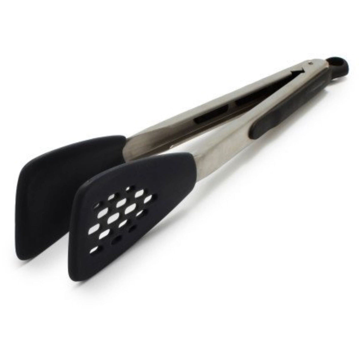 OXO Good Grips 14-Inch dual-head silicone tongs for versatile cooking.