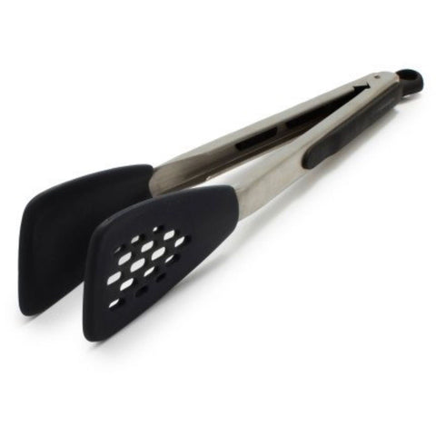 OXO Good Grips 14-Inch dual-head silicone tongs for versatile cooking.