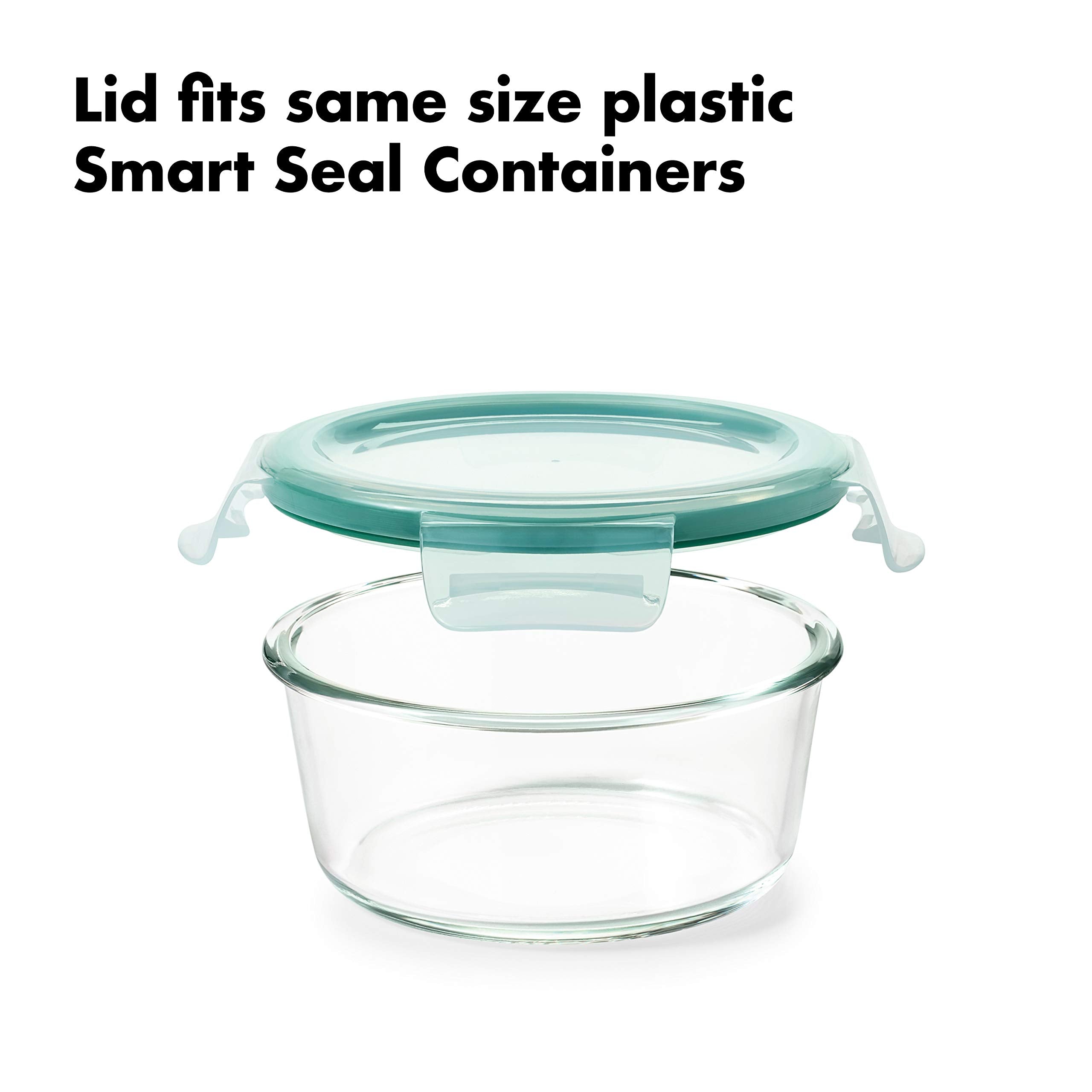 OXO Good Grips 1-cup glass container for dips and small portions.
