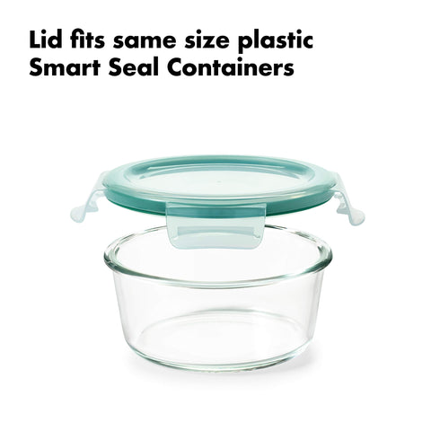 OXO Good Grips 1-cup glass container for dips and small portions.
