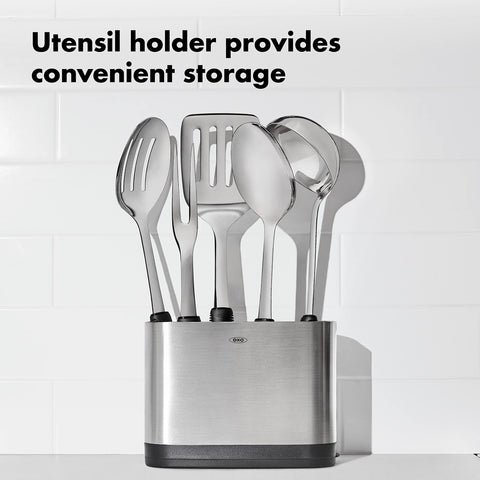 OXO Good Grips 6-Piece Set: fork steadies roasts and poultry.