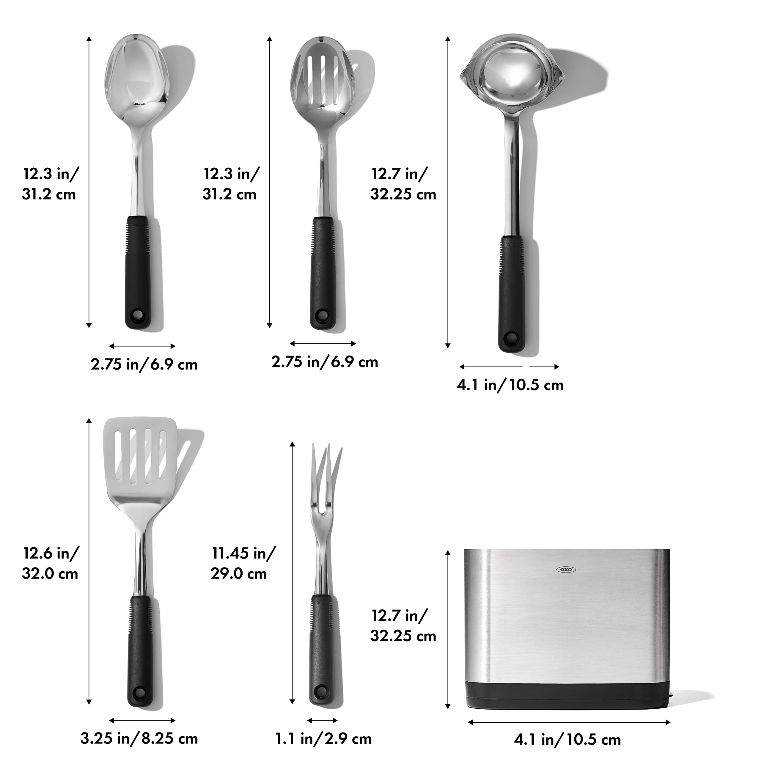 OXO Good Grips 6-Piece Set: spoon for stirring and serving.