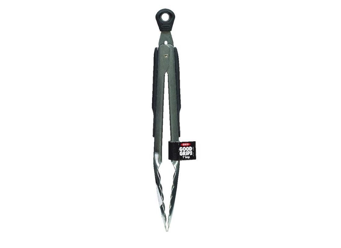 Great for grilling, turning, and transferring food with OXO Good Grips tongs.
