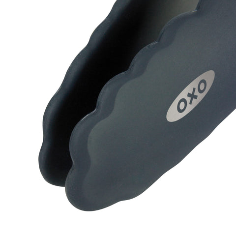OXO Good Grips 9-Inch tongs with a stainless steel body
