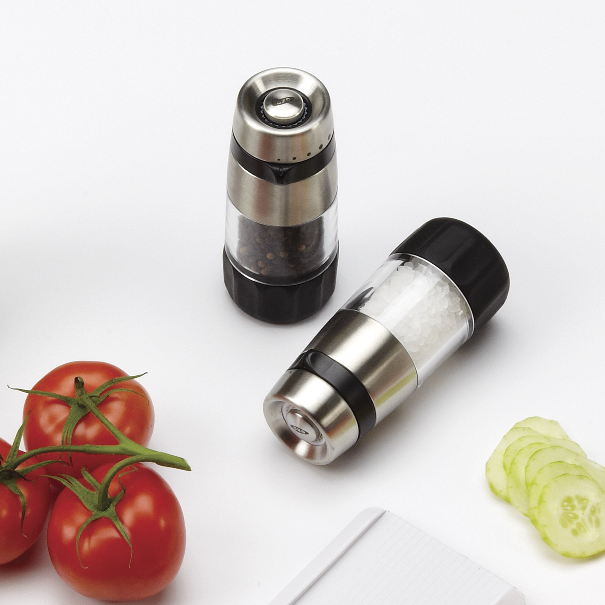 OXO Good Grips Accent Salt Grinder with soft non-slip grip for comfortable handling.