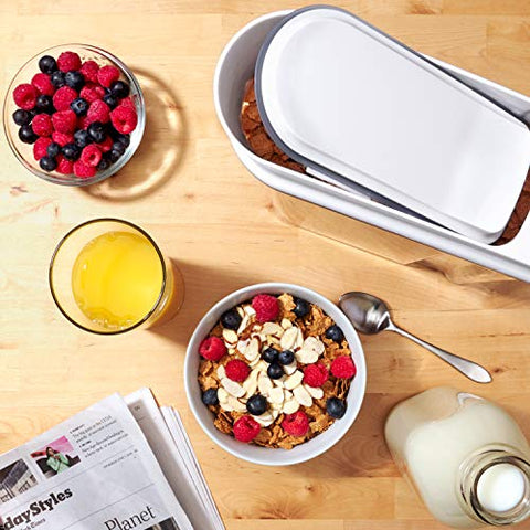 OXO Good Grips rounded-opening enables smooth, controlled pouring.