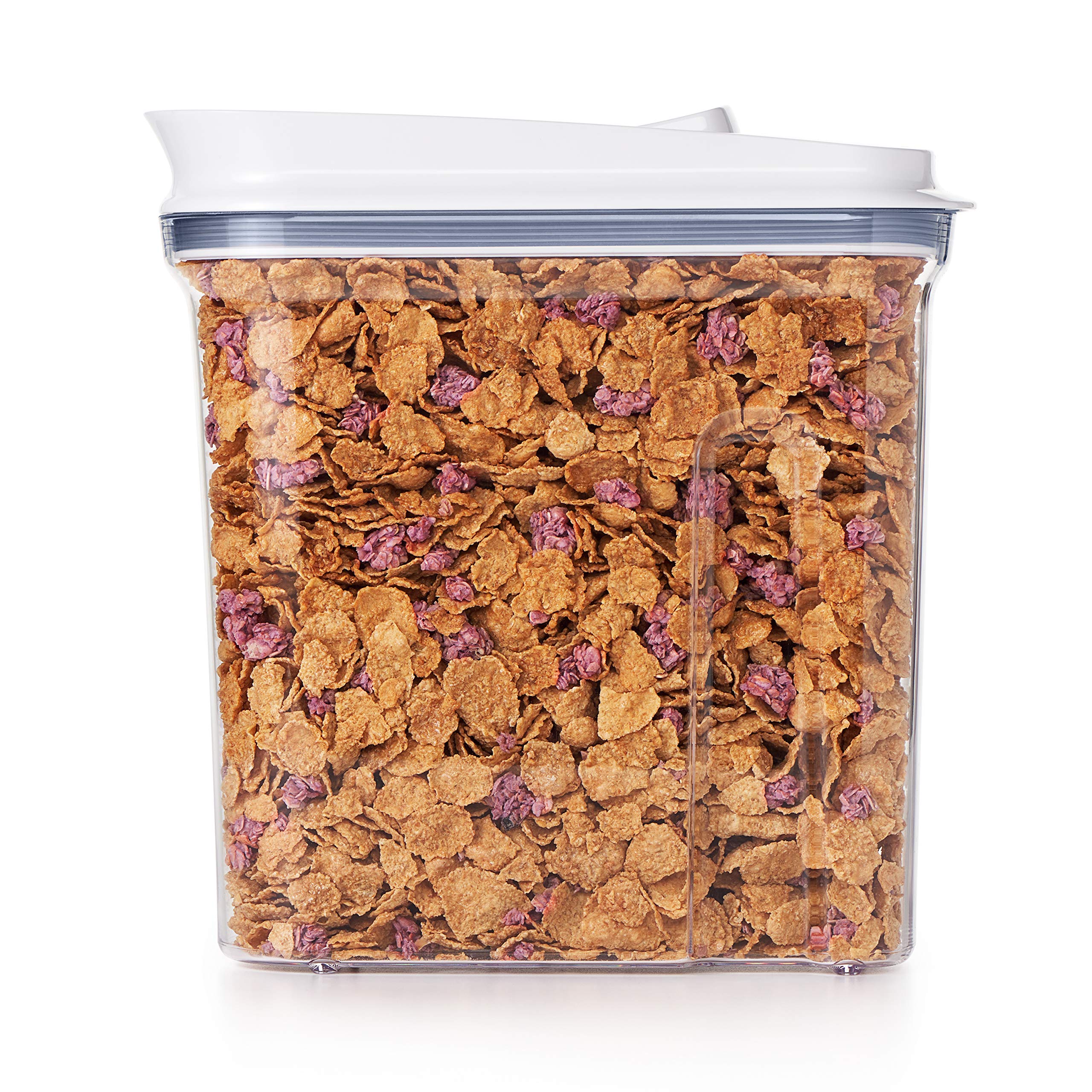 OXO Good Grips two-silicone-seals help keep cereals fresh.