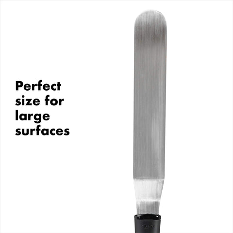OXO Good Grips Bent Icing Spatula dishwasher safe for quick cleanup after decorating