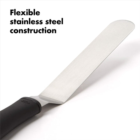 OXO Good Grips Bent Icing Spatula icing edge control creates precise lines with frosting