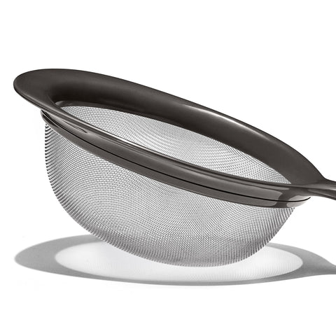 Berry rinse with OXO Good Grips strainer, gentle and efficient.