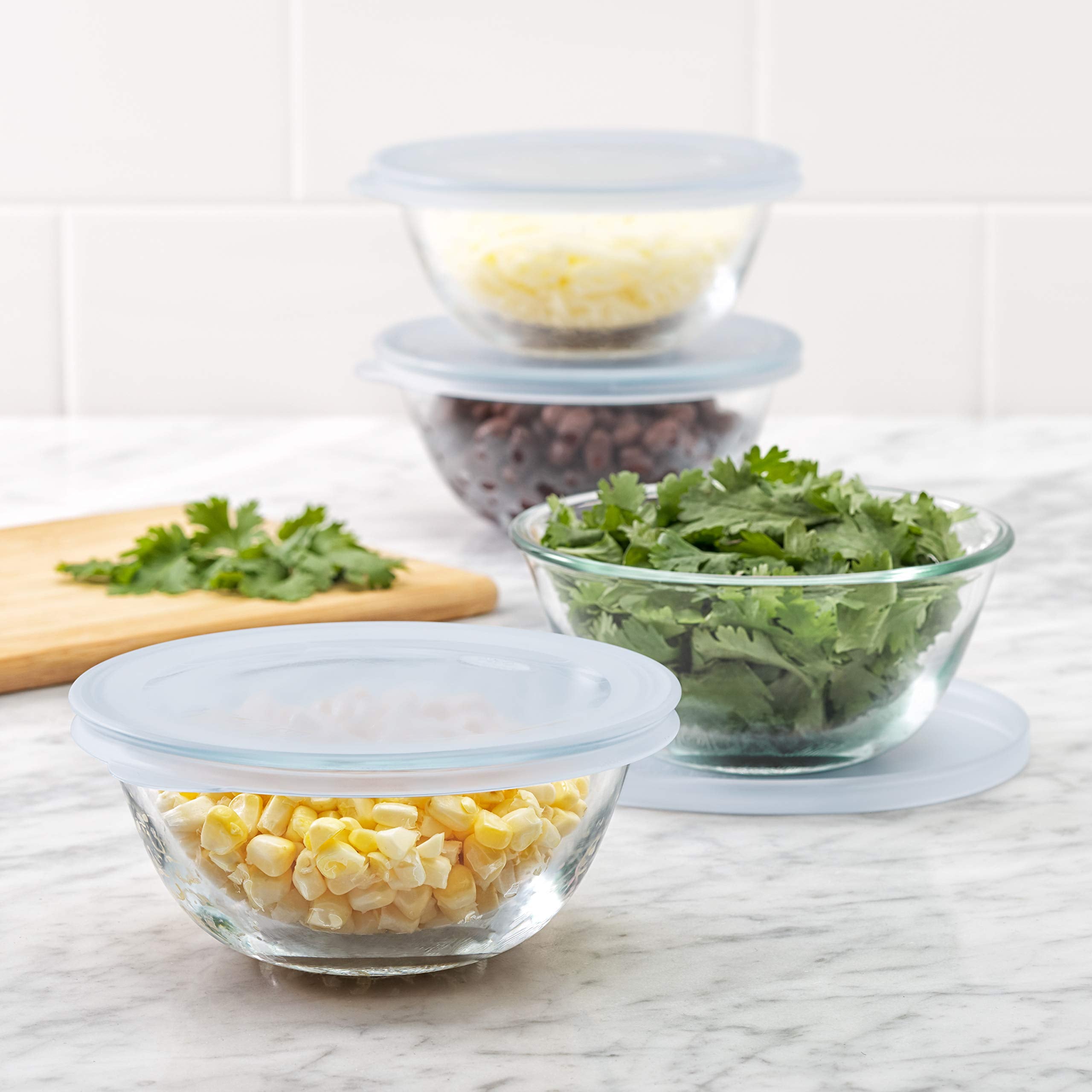 OXO Good Grips bowls feature wide rims for easy handling and pouring