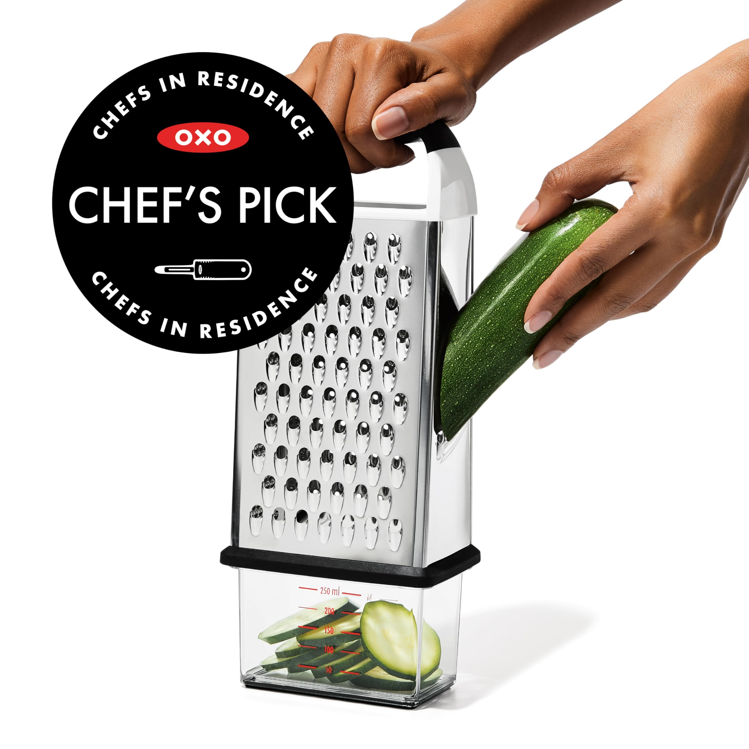 OXO Good Grips Box Grater coarse surface for hard cheese and vegetables
