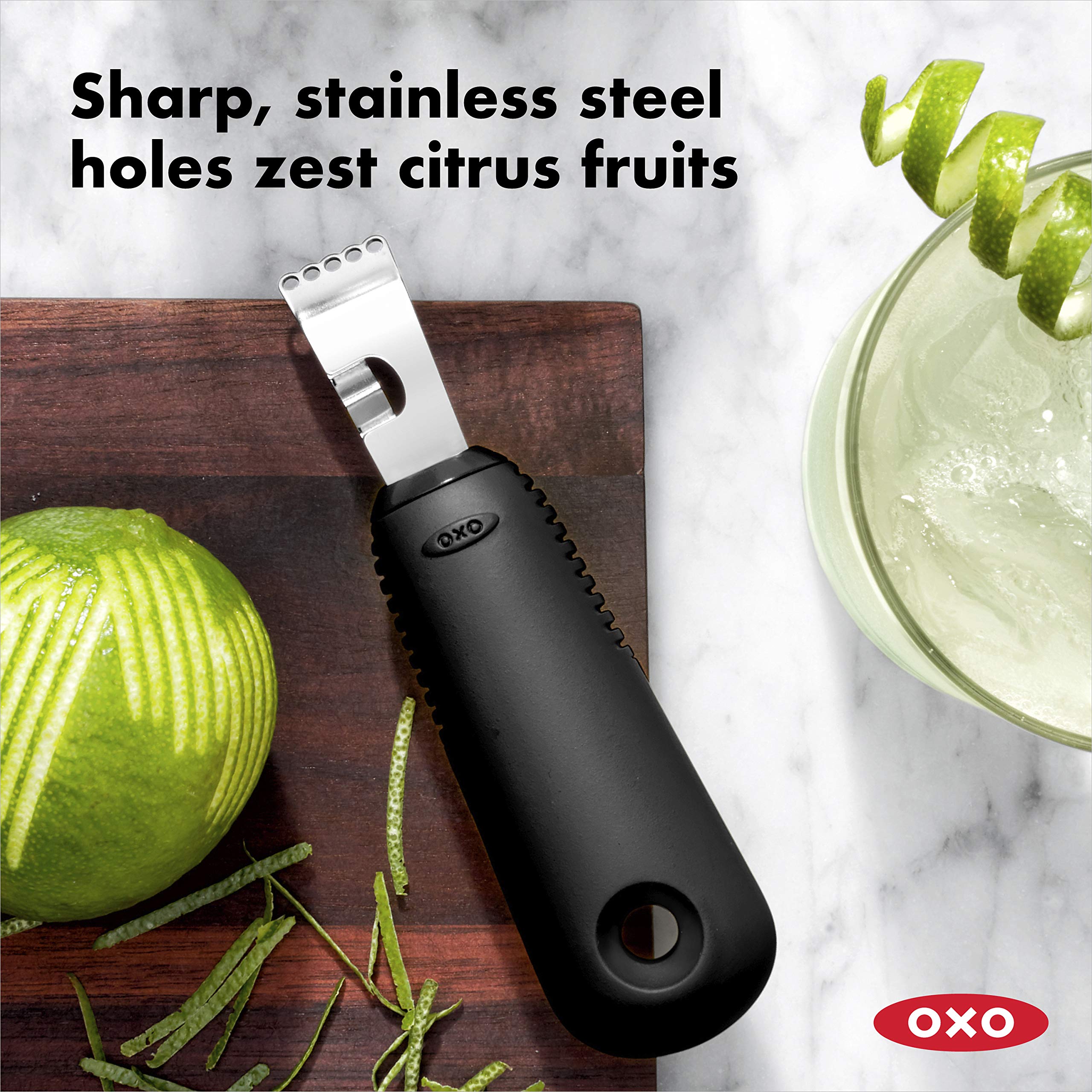 OXO Good Grips channel knife for strips and twists ideal for garnishes and cocktails